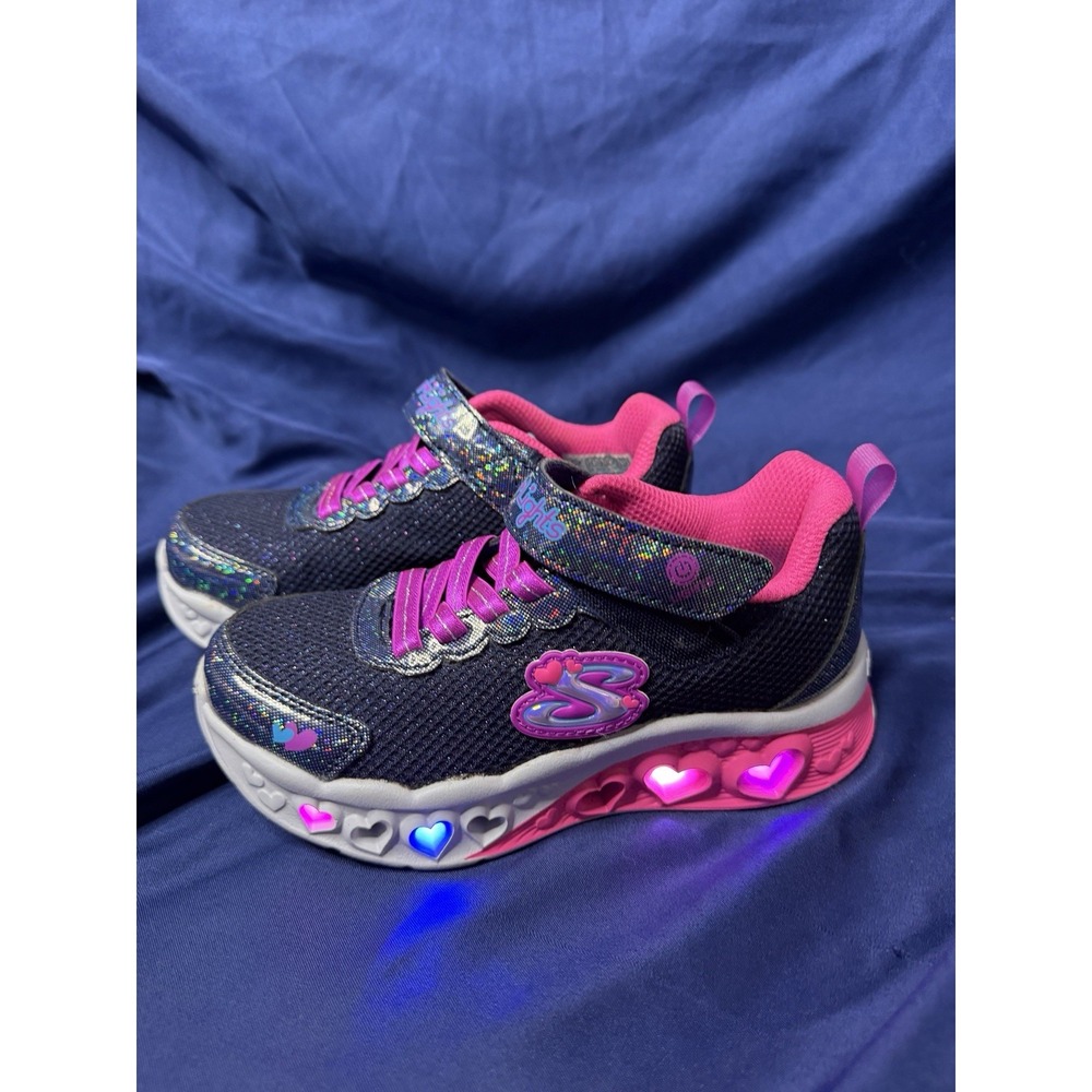 Skechers Girls Heart Lights - Boogie Love' Size 11 Brand New Right Shoe No Light